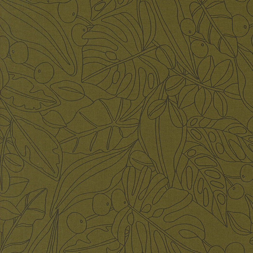 Green - Botany Greenery from Botany by Alli K Design for Moda
