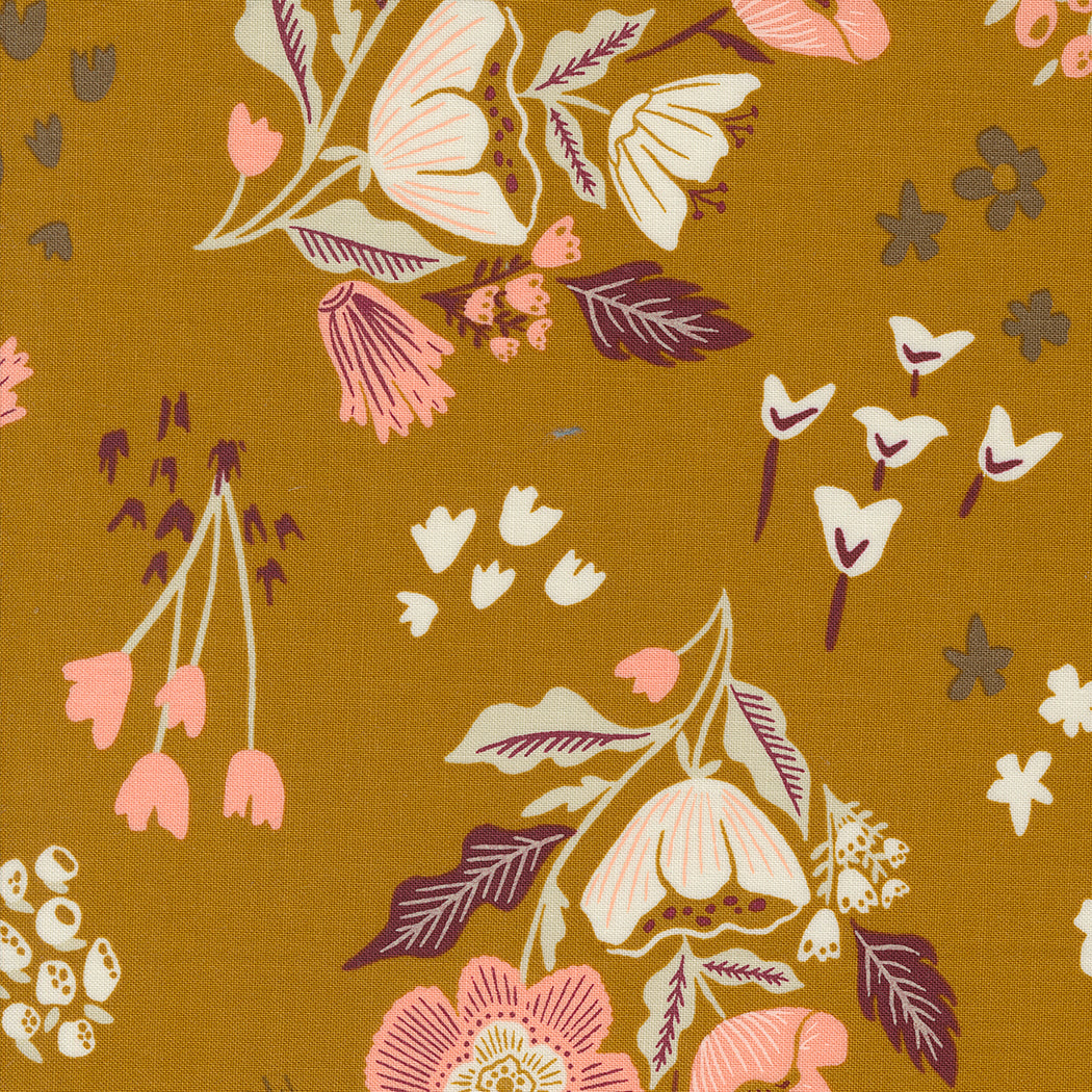 Bouquet- Caramel from Folk & Lore by Fancy That Design House for Moda