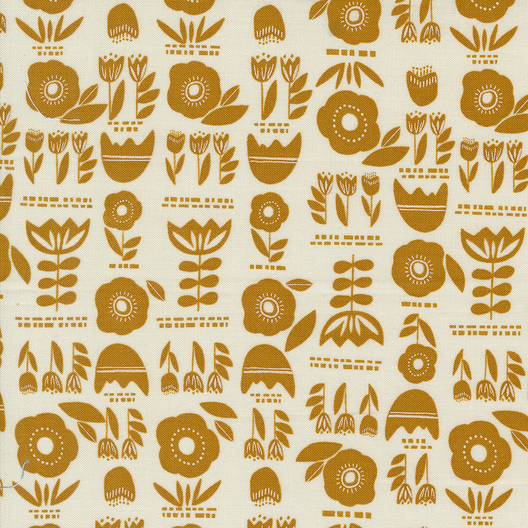 Block Print- Eggshell from Folk & Lore by Fancy That Design House for Moda