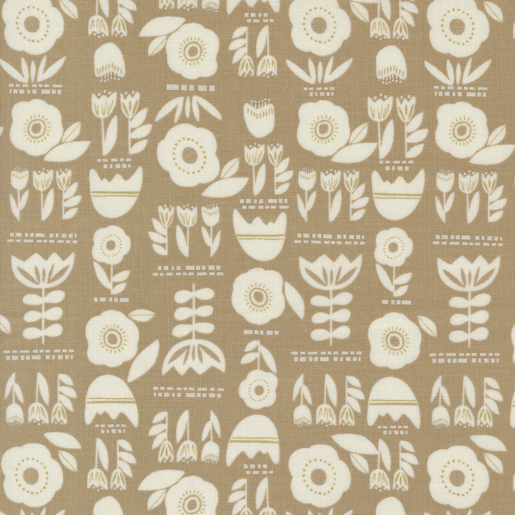 Block Print- Oatmeal from Folk & Lore by Fancy That Design House for Moda