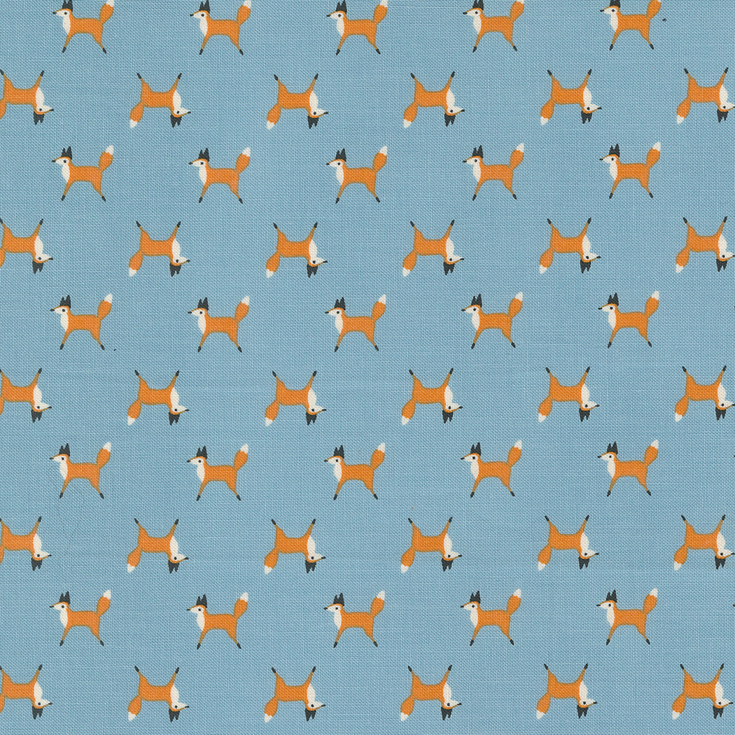 Fox Trot- Sky from Woodland Wonder by Gingiber for Moda