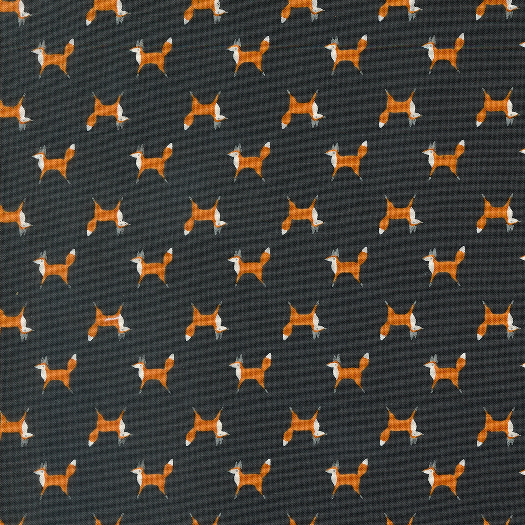 Fox Trot- Midnight from Woodland Wonder by Gingiber for Moda