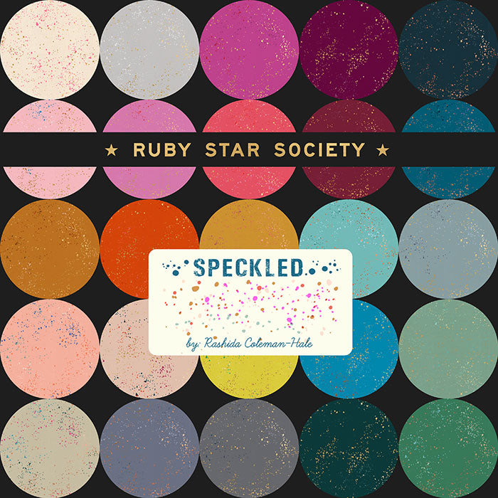 Festive- Speckled Metallic Fabric by Rashida Coleman Hale for Ruby Star Society