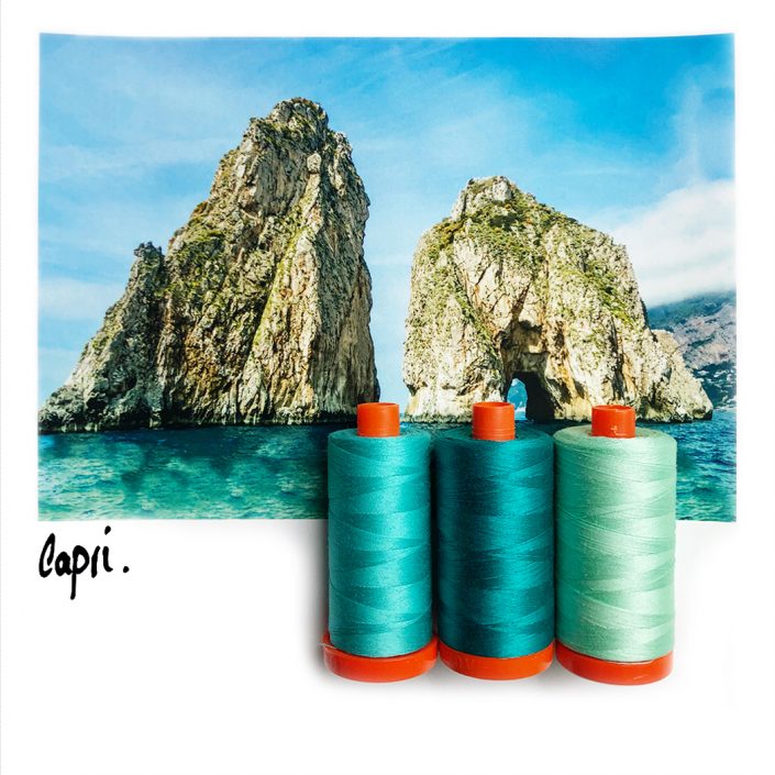 Aurifil Color Builder - Capri Teal