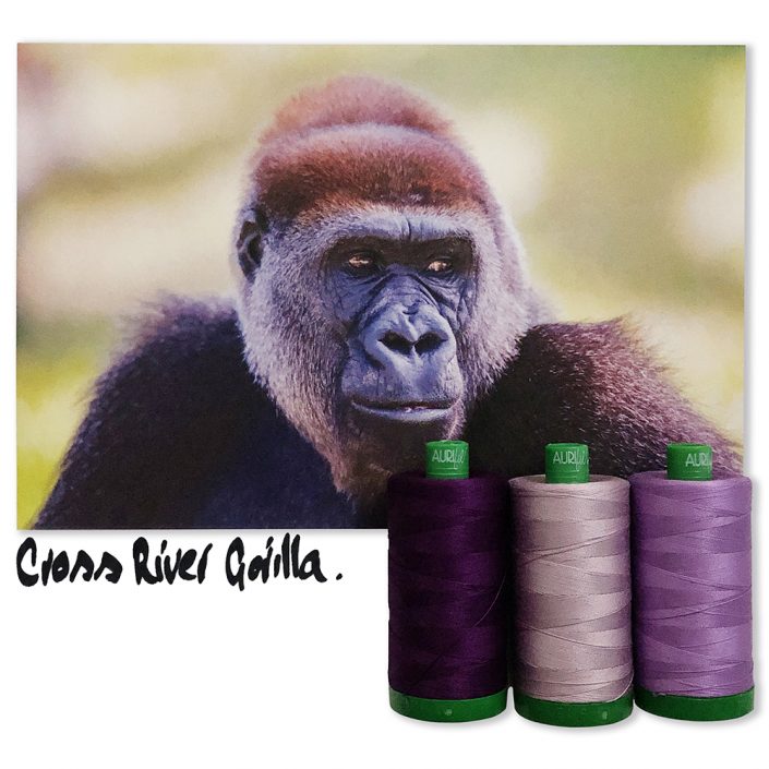 Aurifil Color Builder - Cross River Gorilla