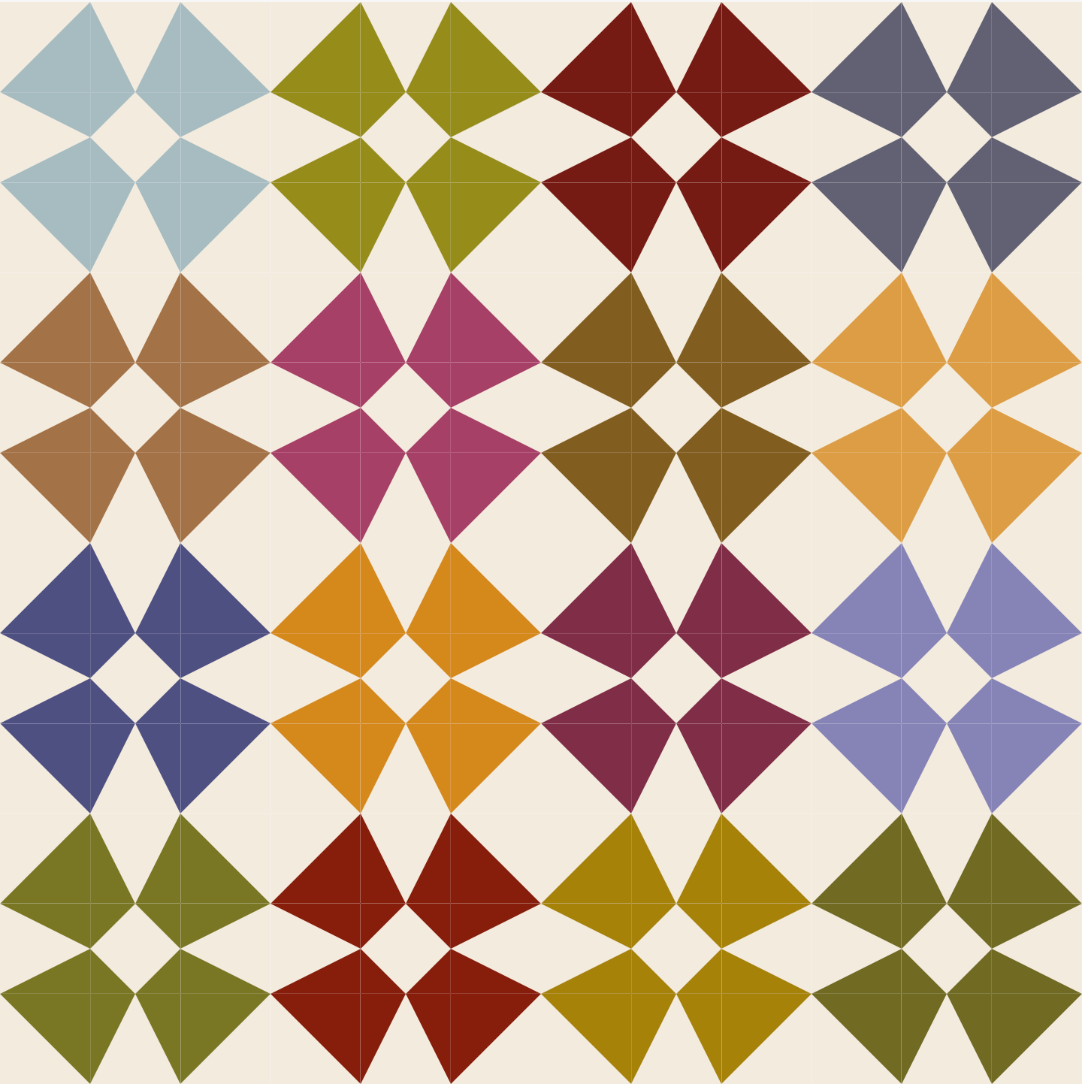 Dogwood Blossoms Quilt Kit: Alicia X Linen