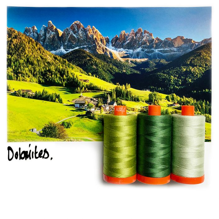 Aurifil Color Builder - Dolomite Green