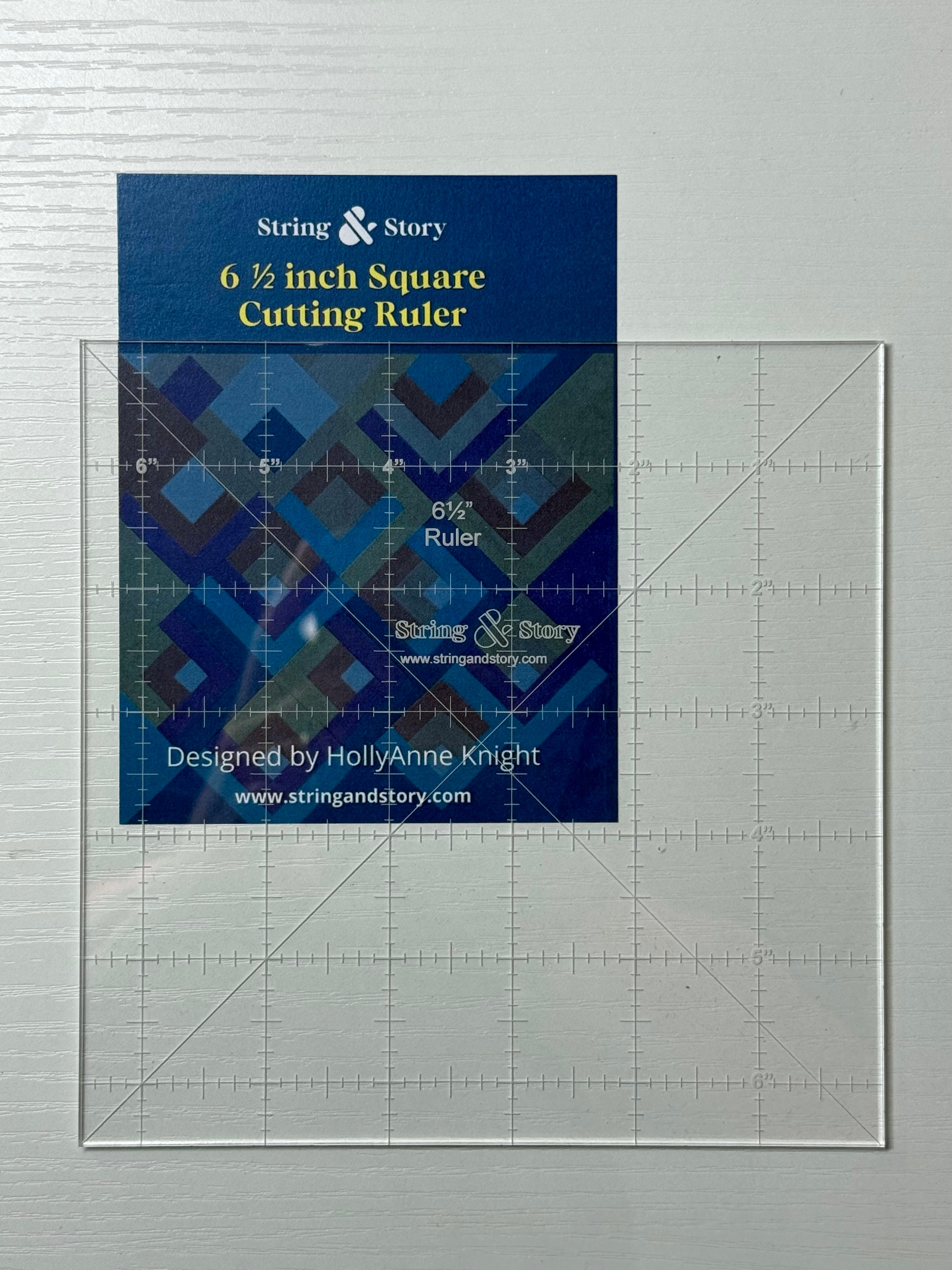 6 ½ in Square Cutting Ruler by String & Story