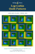 Log Cabin Quilt  - DIGITAL PATTERN by HollyAnne Knight for String & Story