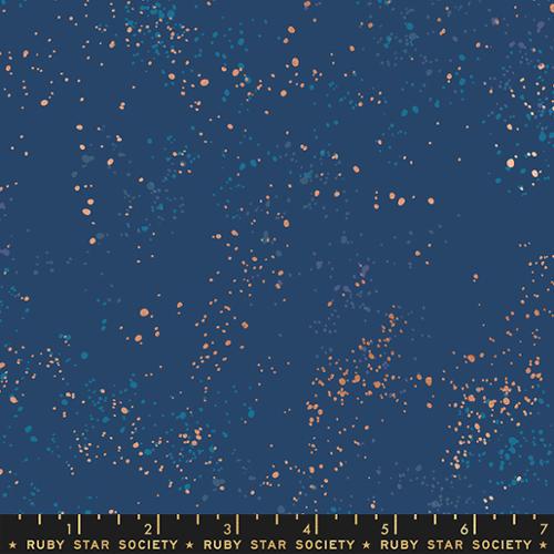 Bluebell- Speckled Metallic Fabric by Rashida Coleman Hale for Ruby Star Society