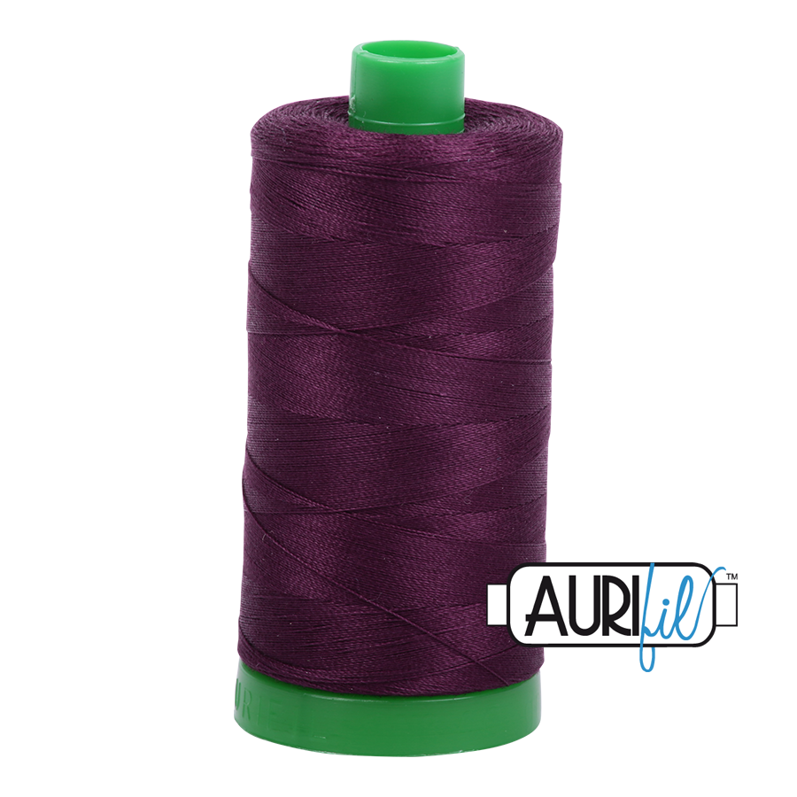 Aurifil Thread - 1240 Very Dark Eggplant