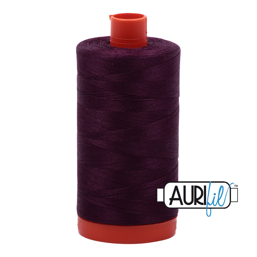 Aurifil Thread - 1240 Very Dark Eggplant