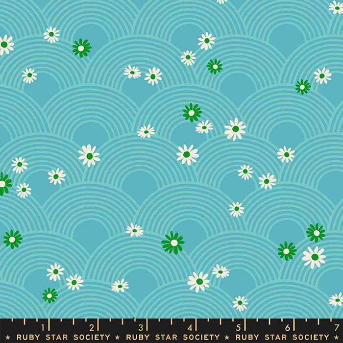 Meadow- Turquoise-Rise and Shine by Melody Miller of Ruby Star Society for Moda Fabrics