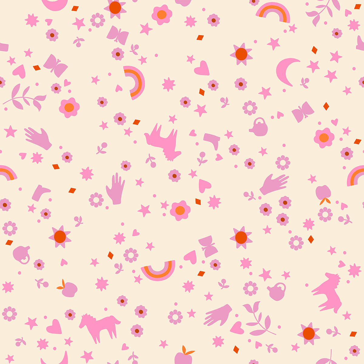 Dreamland- Flamingo from Meadow Star by Alexia Abegg for Moda Fabrics