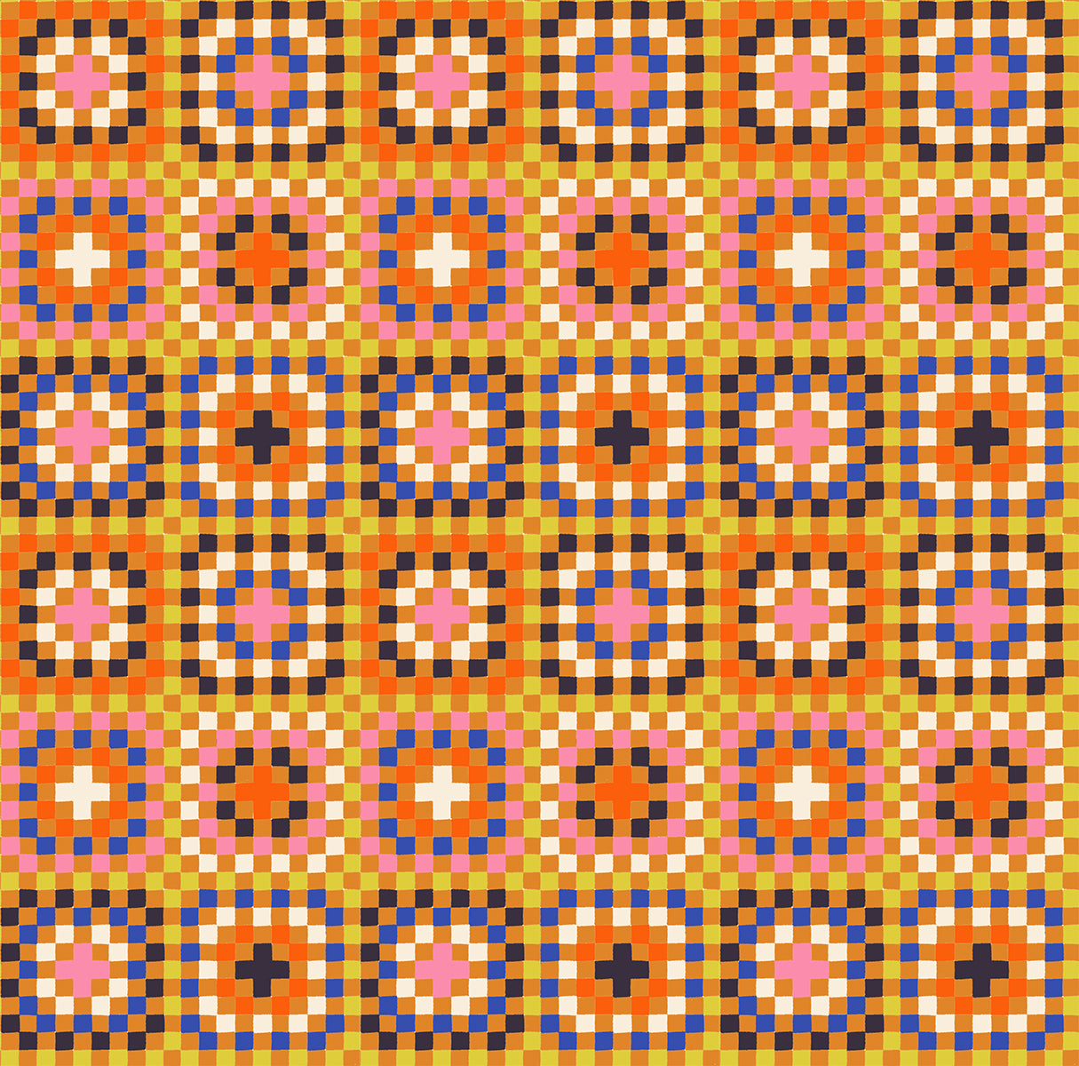 Granny Square- Caramel from Meadow Star by Alexia Abegg for Moda Fabrics