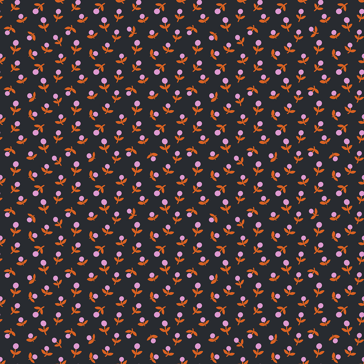 Sprout- Soft Black from Meadow Star by Alexia Abegg for Moda Fabrics