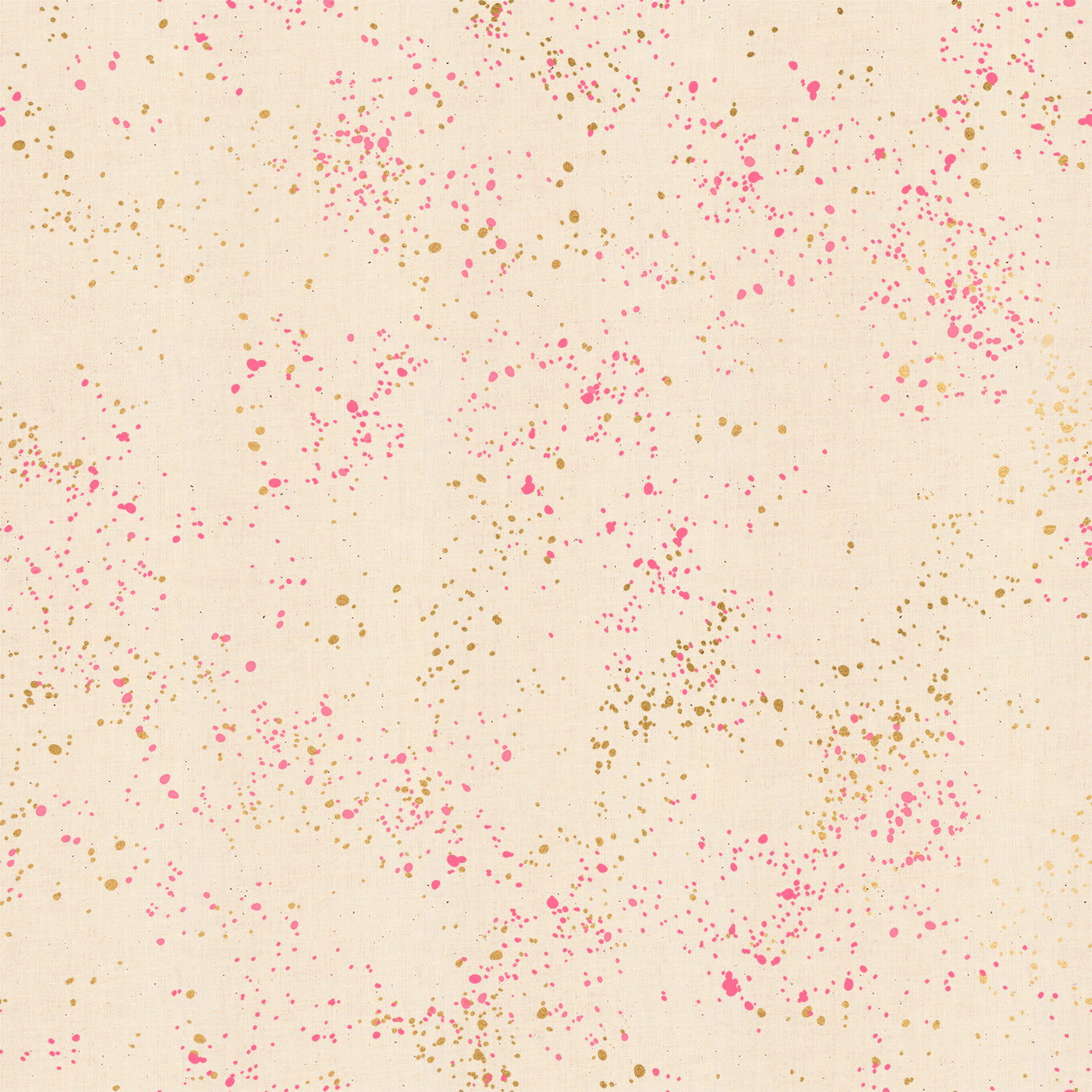 Neon Pink- Speckled Metallic Fabric by Rashida Coleman Hale for Ruby Star Society