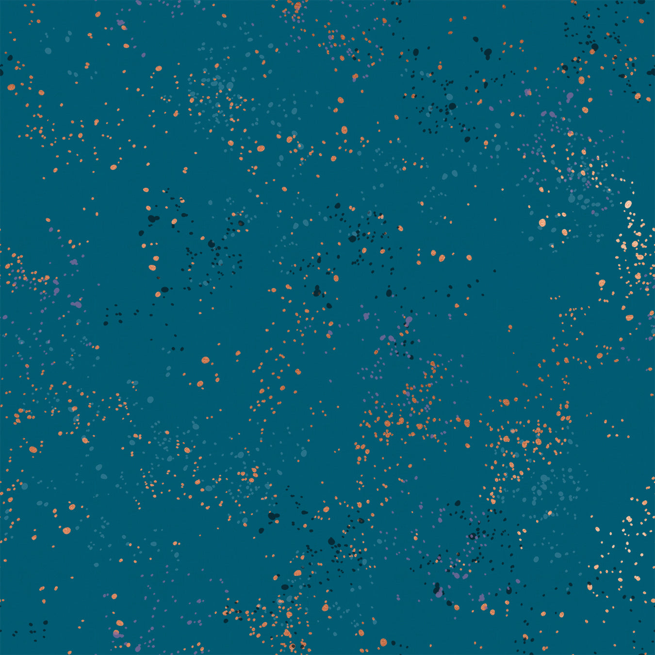 Teal- Speckled Metallic Fabric by Rashida Coleman Hale for Ruby Star Society