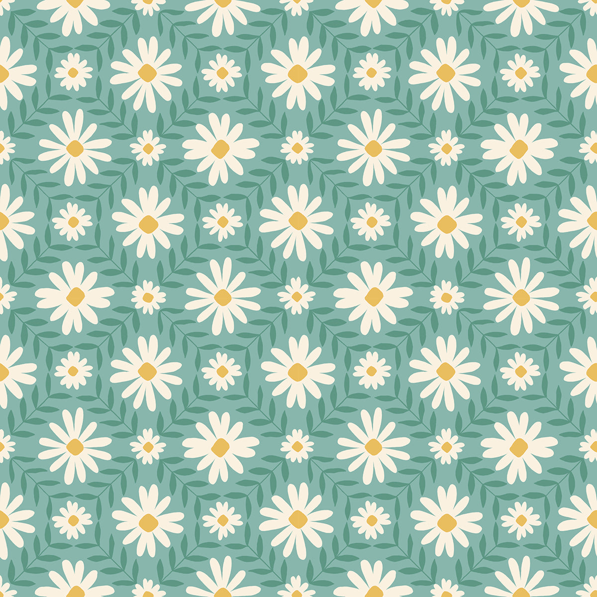 Water - Floral Endpaper from Endpaper by Jen Hewett for Ruby Star Society