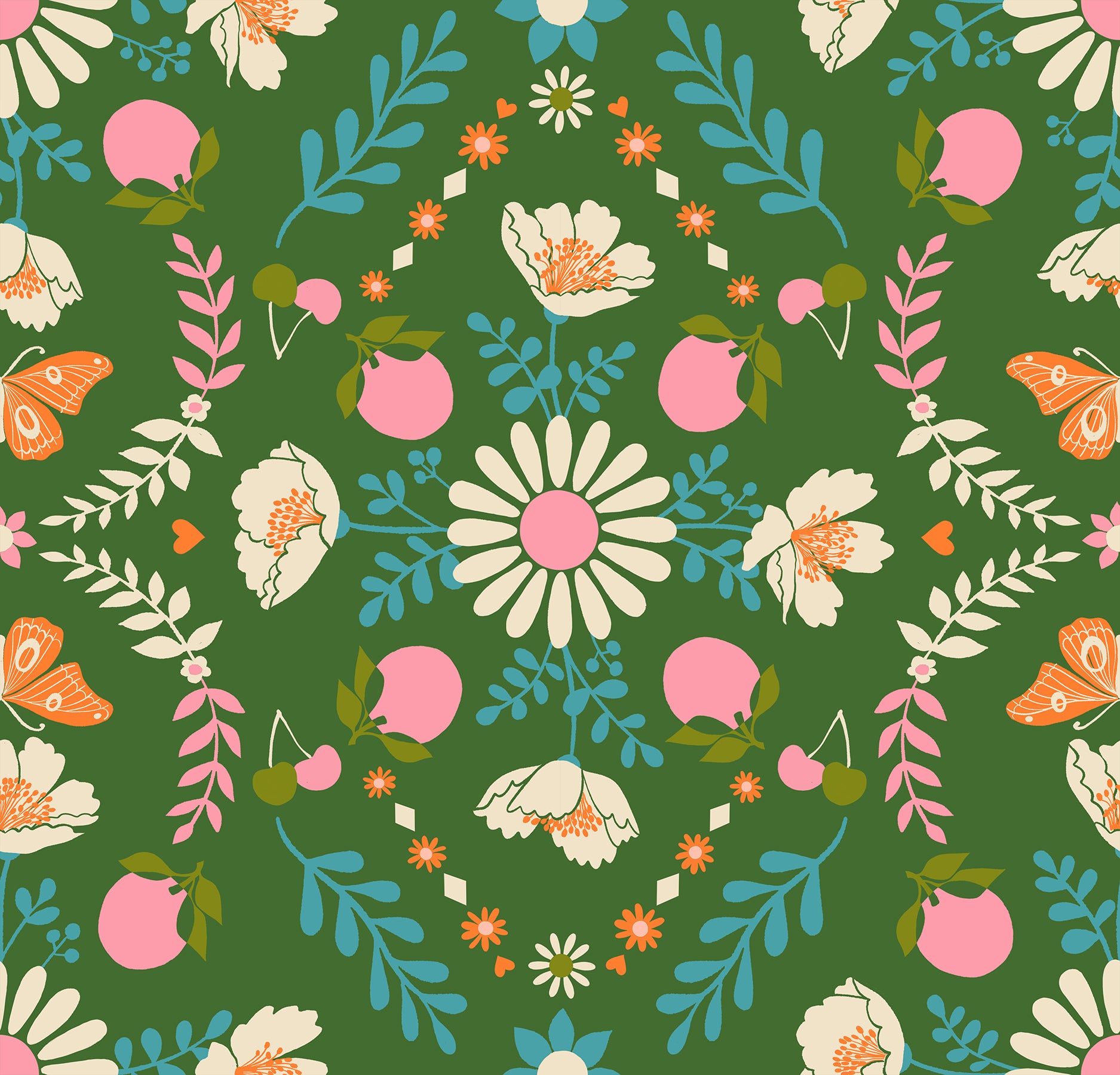 Poppy Garden- Sarah Green- Juicy by Melody Miller of Ruby Star Society for Moda Fabrics