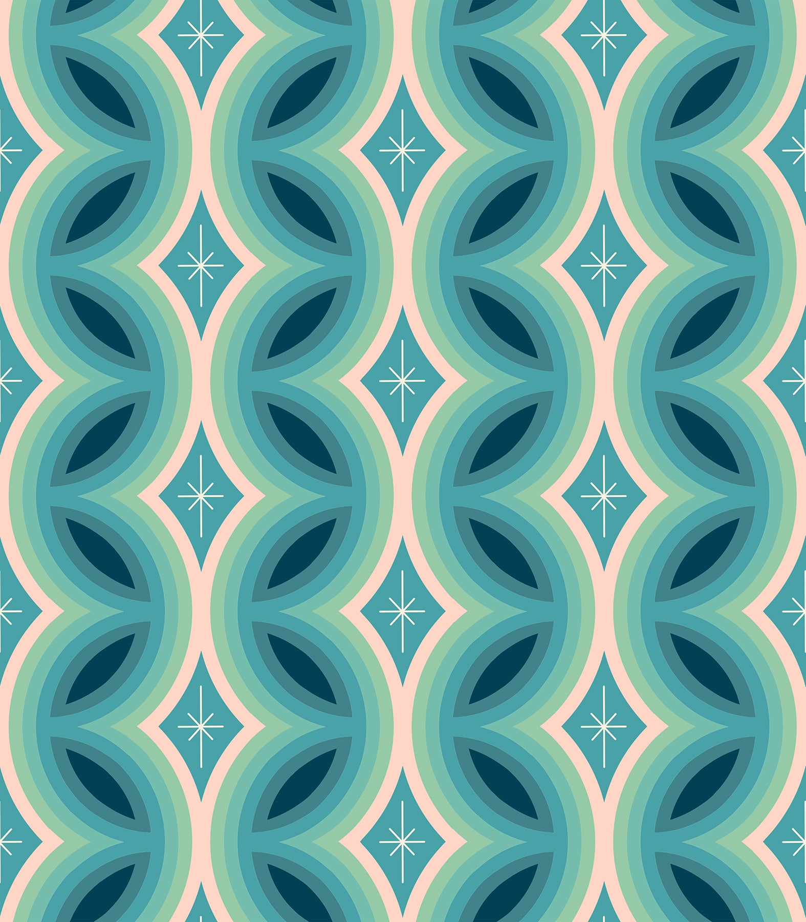 Rattan- Dark Turquoise- Juicy by Melody Miller of Ruby Star Society for Moda Fabrics