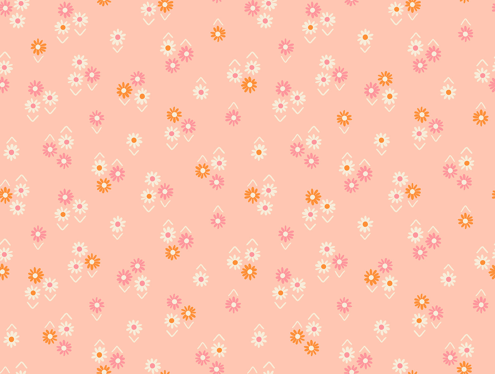 Baby Flowers- Peach- Juicy by Melody Miller of Ruby Star Society for Moda Fabrics