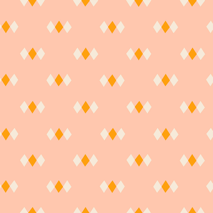 Diamonds- Peach- Juicy by Melody Miller of Ruby Star Society for Moda Fabrics