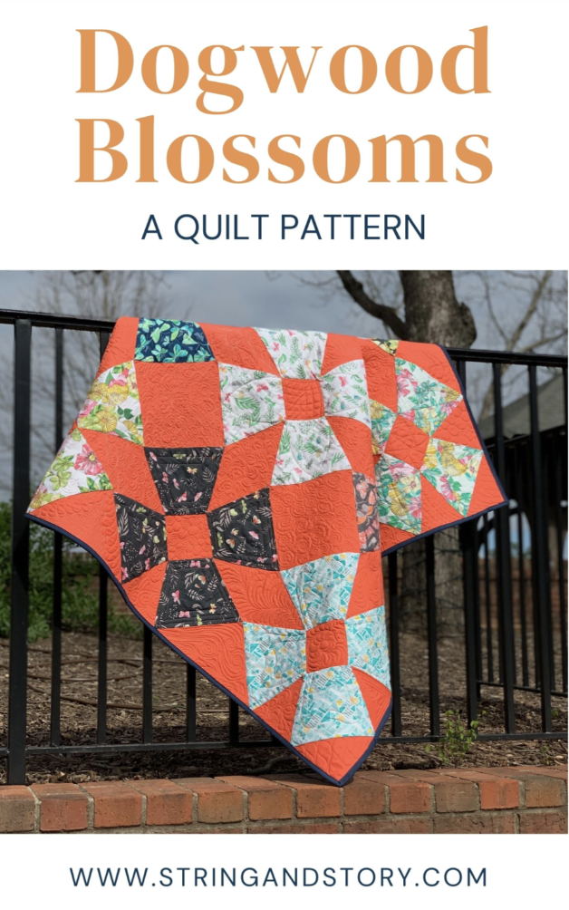 Patterns: Dogwood Blossoms Quilt by HollyAnne Knight for String and Story