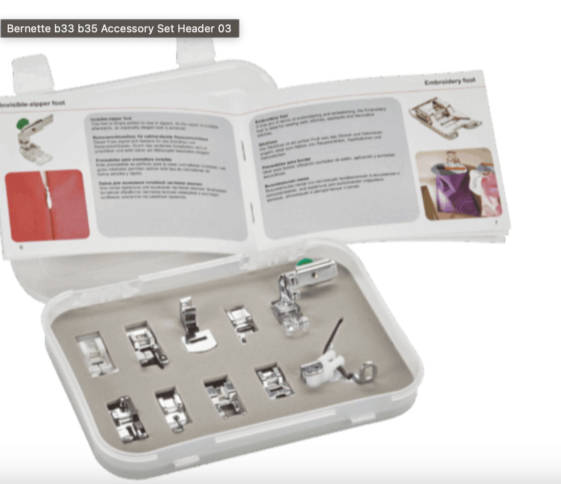 Presser Foot Set - b33/ b35 by Bernette