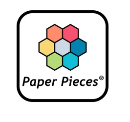 Paper Pieces  1" Half Hexagons Paper