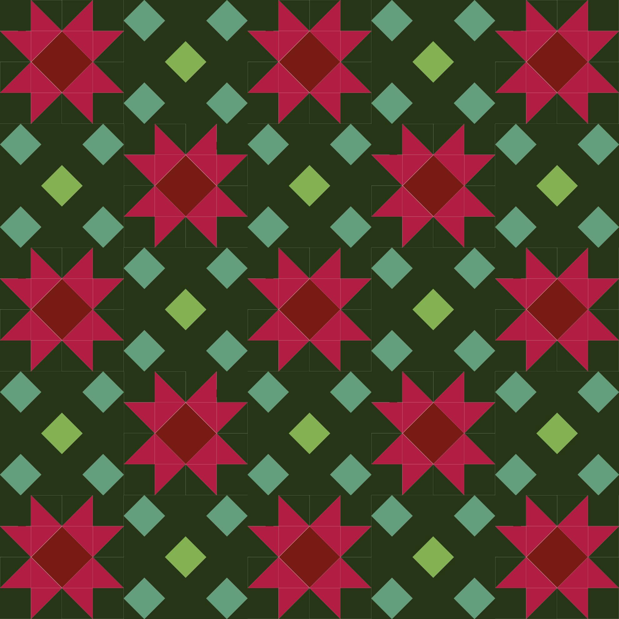 Sirius Kit: Holly Baubles (small throw)