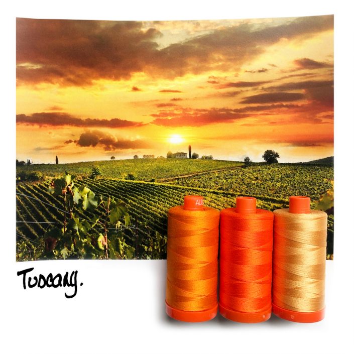 Aurifil Color Builder - Tuscany Orange