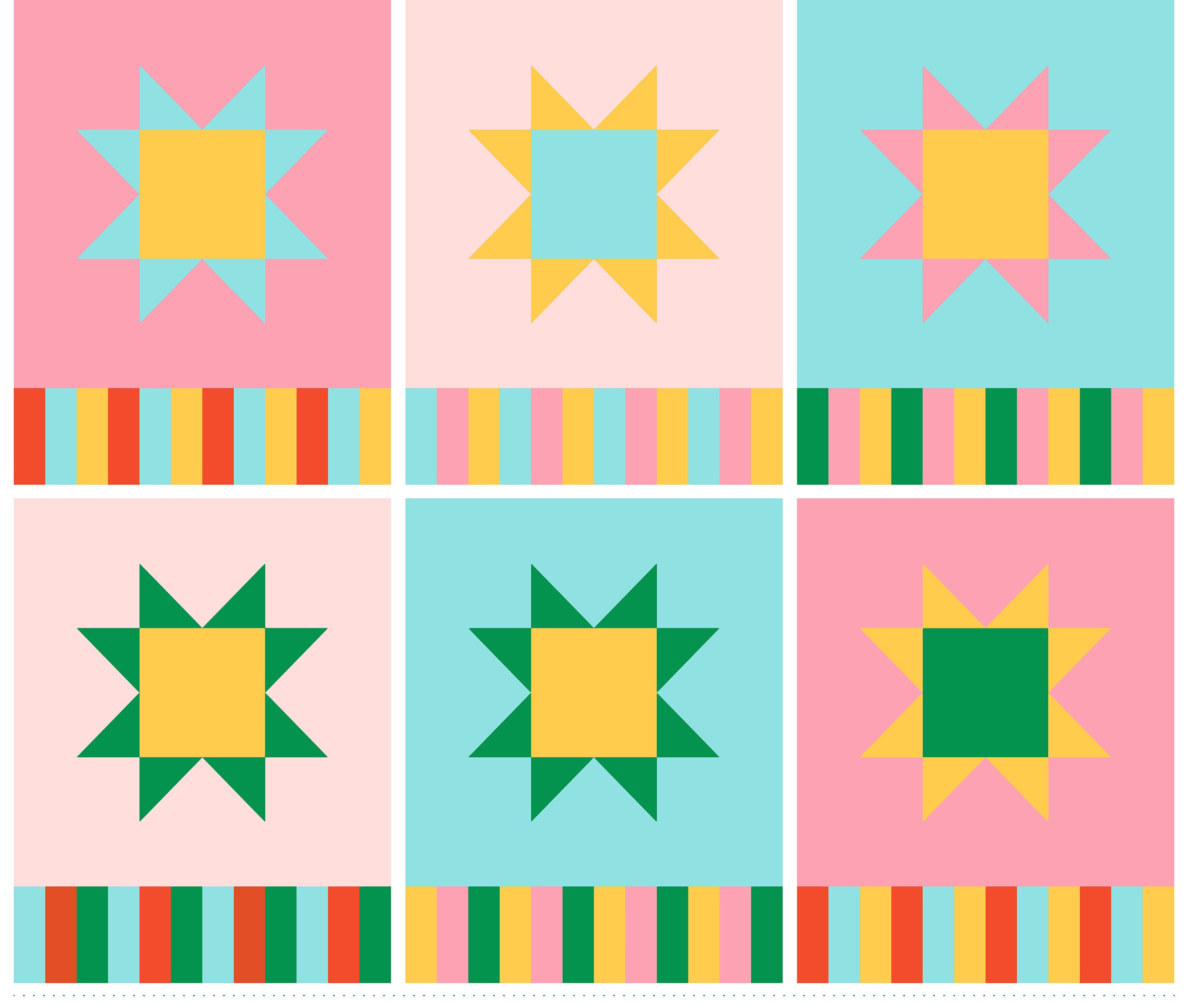 Panels: Quilting Rockstar - Spring/ Summer Colorway