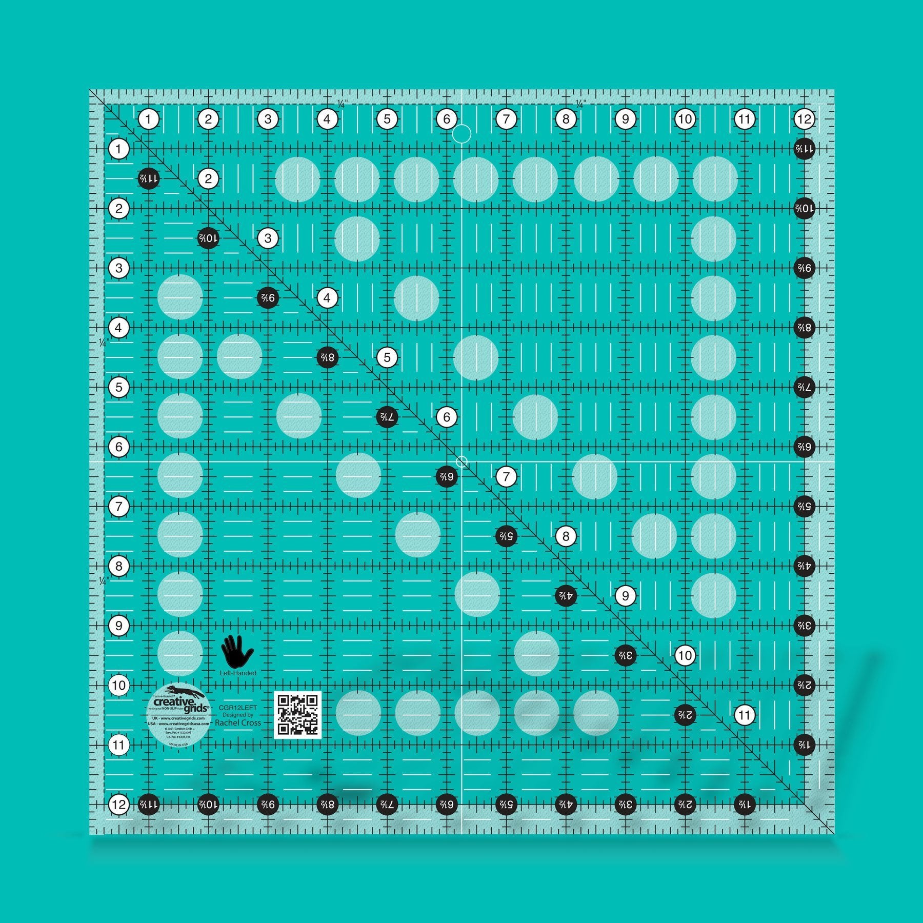 Rulers: 12 ½ in Square - LEFT-HANDED by Creative Grids