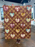 Kit: Plaid Heirloom Hearts Quilt - Throw-Sized