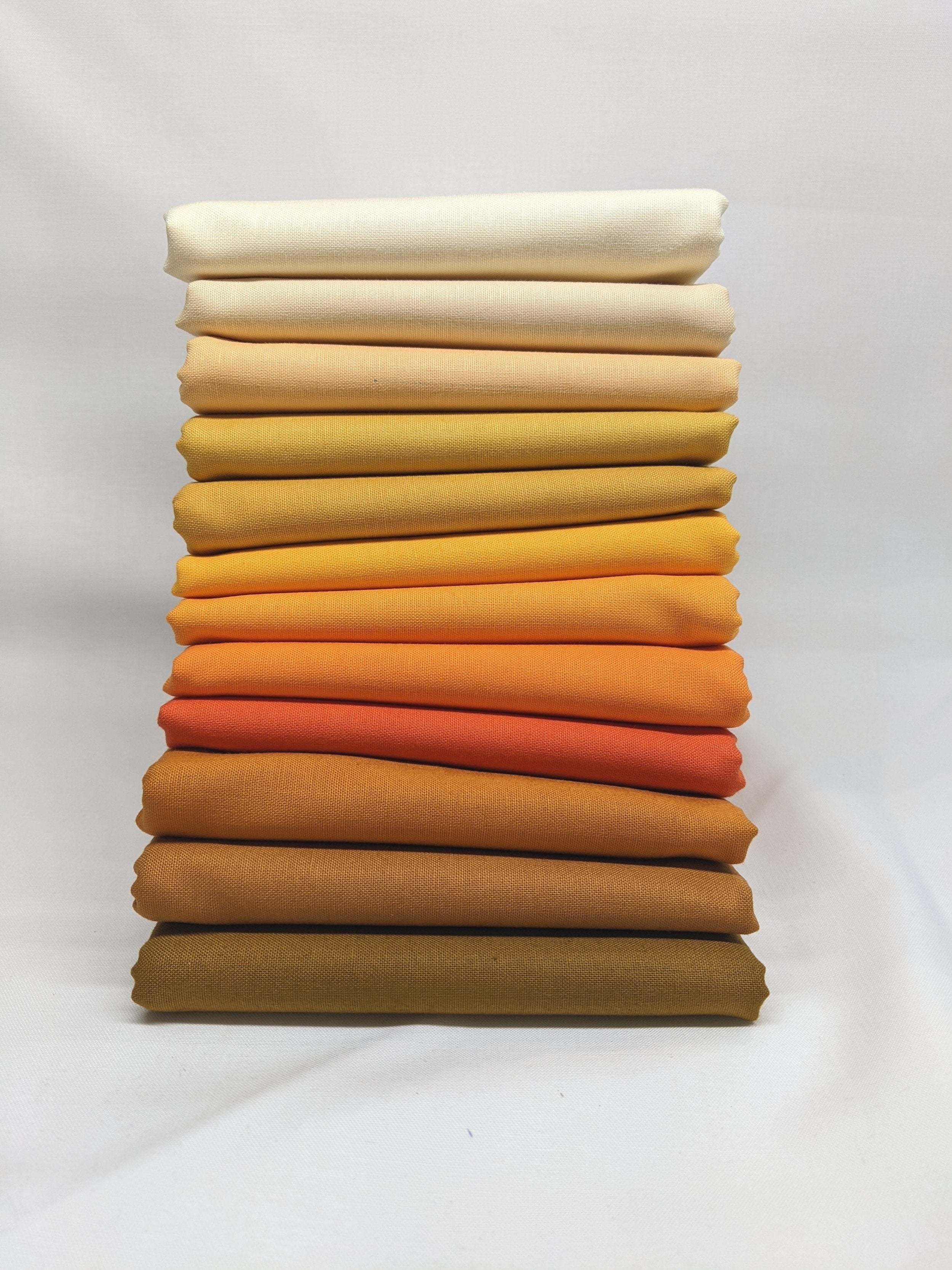 Precut: Orange Color Wash Bundle - 12 Half Yards