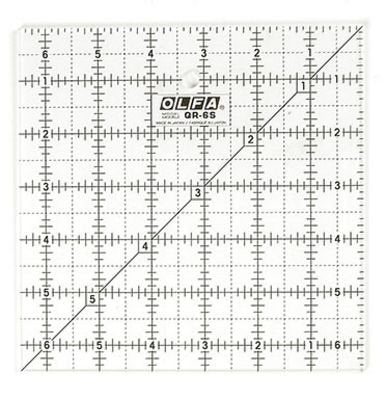Rulers: 6 ½ in Square - Frosted by Olfa