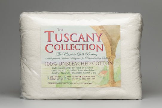 Batting: Tuscany 100% Unbleached Cotton by Hobbs