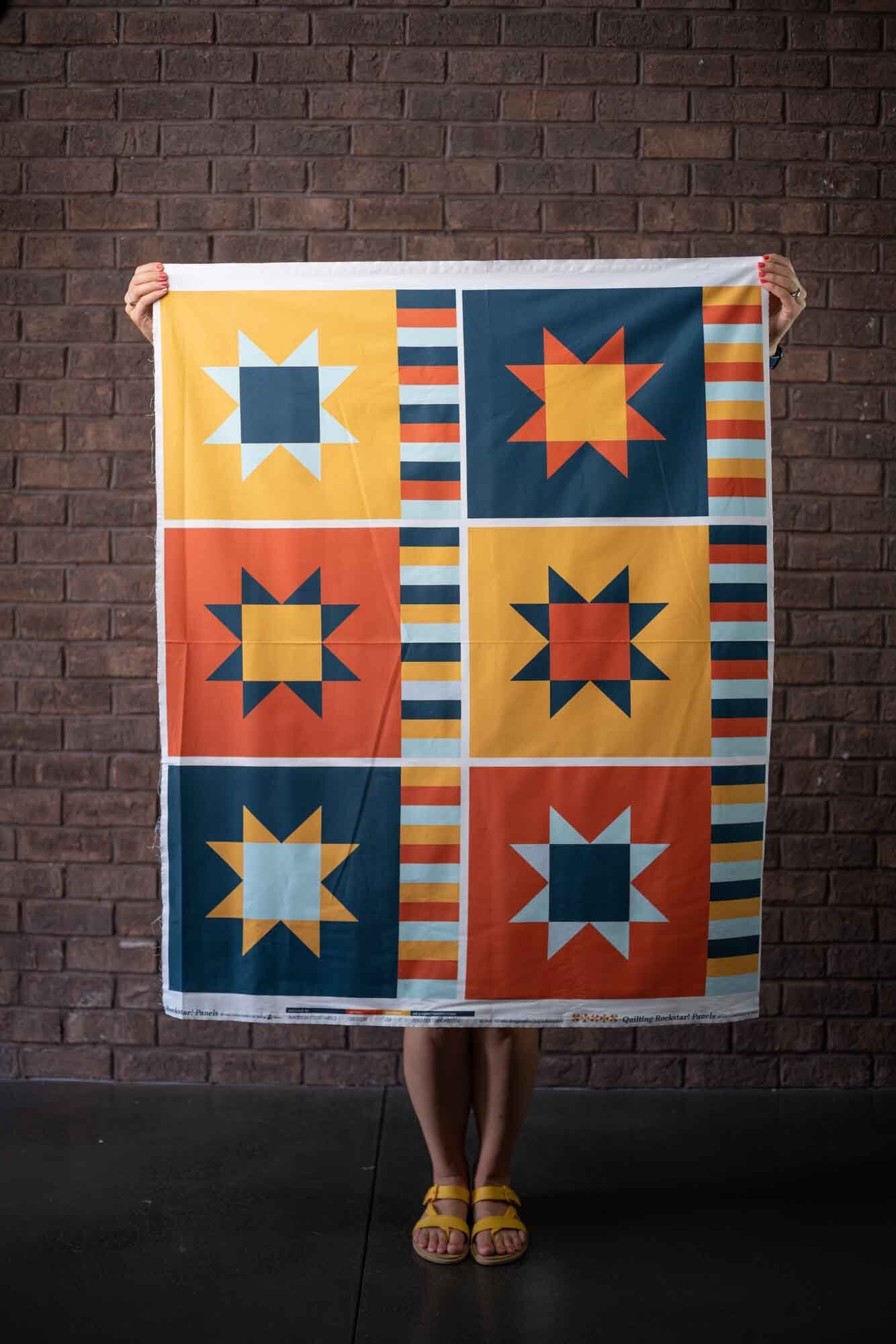 Fall Colorway Panels: Sawtooth Star Placemat - Fall Colorway
